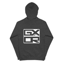 Cargar imagen en el visor de la galería, Sudadera con capucha y cremallera con logo Stacked