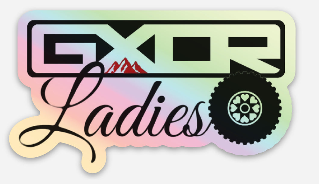 Ladies Holographic Sticker