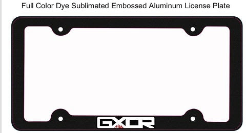 GXOR Aluminum License Frame