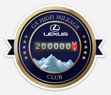 Load image into Gallery viewer, GX High Mileage Club Sticker