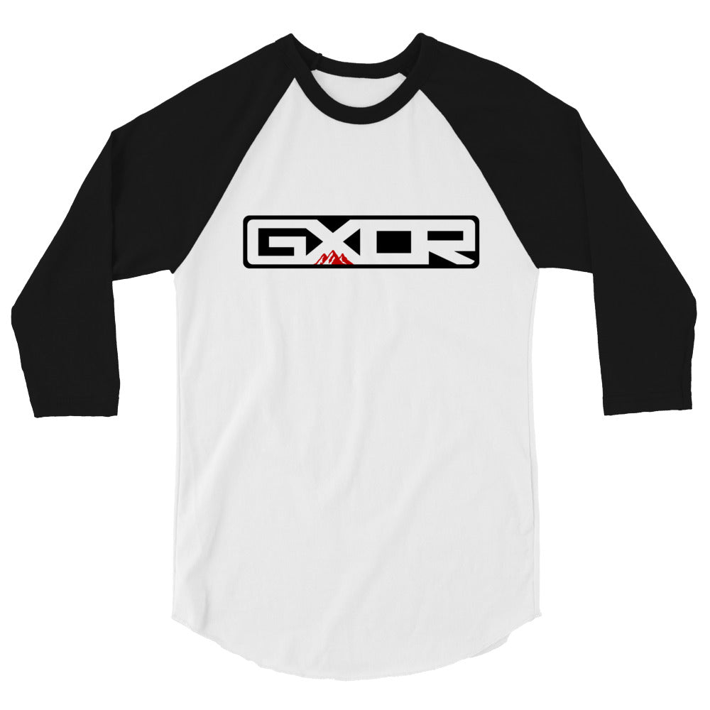 Camiseta de béisbol de manga 3/4 - Logotipo negro
