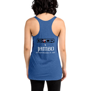 Camiseta sin mangas Jambo con espalda cruzada para mujer
