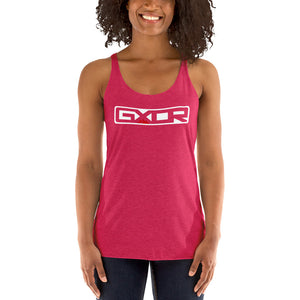 Camiseta sin mangas con logo y espalda cruzada para mujer